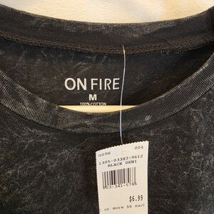 On Fire Black T-Shirt
